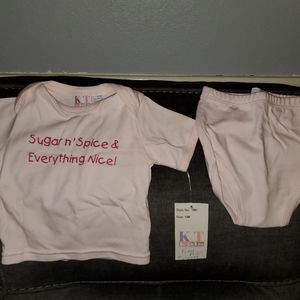 Baby girl short set